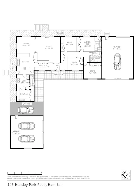 106 Hensley Park Road, Hamilton, VIC, 3300 - Floorplan 1