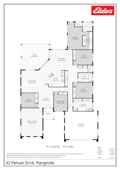 42 Pelican Drive, Rangeville, QLD, 4350 - Floorplan 1
