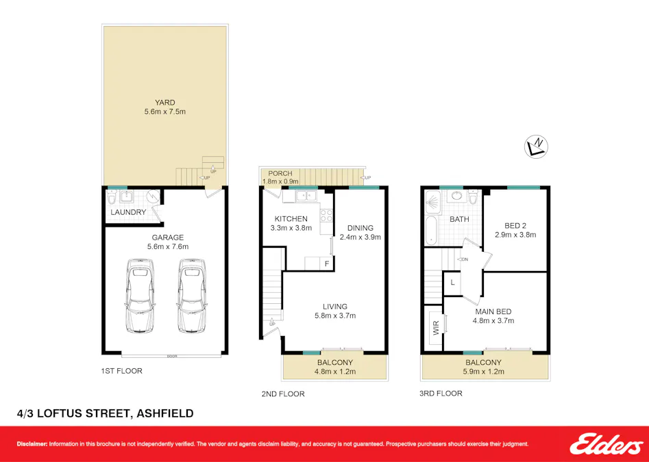 4/3-5 Loftus Street, Ashfield, NSW, 2131 - Floorplan 1