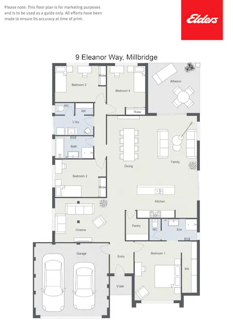 9 Eleanor Way, Millbridge, WA, 6232 - Floorplan 1