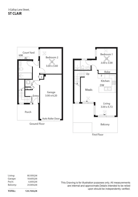 3 Gallop Lane, St Clair, SA, 5011 - Floorplan 1