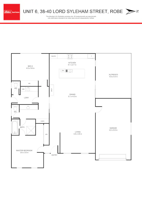 6/38-40 Lord Syleham Street, Robe, SA, 5276 - Floorplan 1