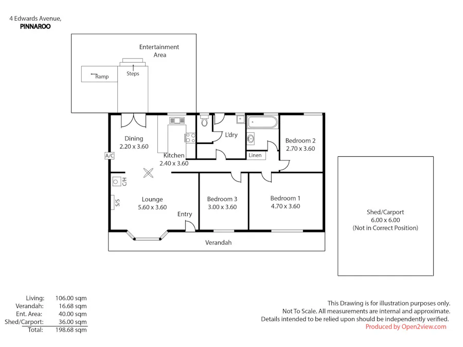 4 Edwards Avenue, Pinnaroo, SA, 5304 - Floorplan 1
