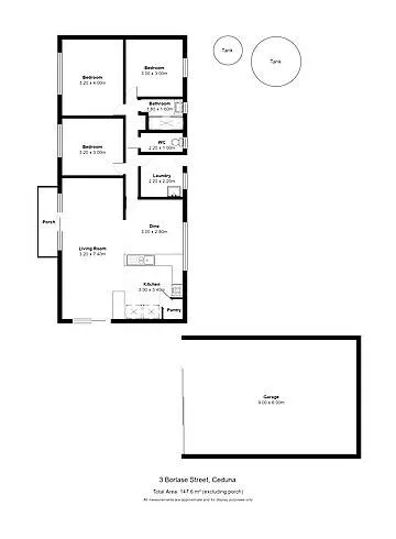 3 Borlase Street, Ceduna, SA, 5690 - Floorplan 1