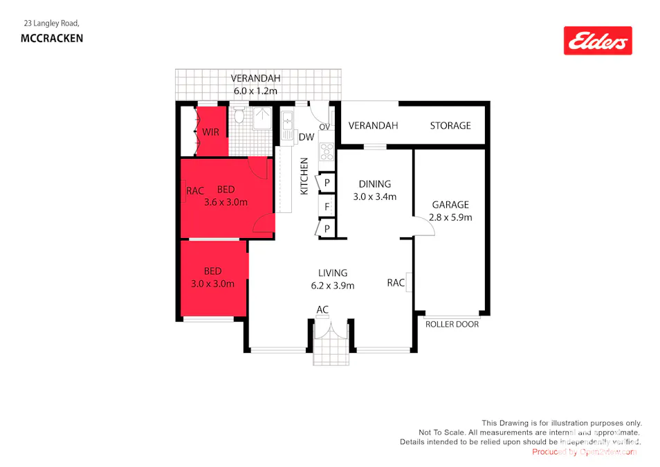 23 Langley Road, Mccracken, SA, 5211 - Floorplan 1