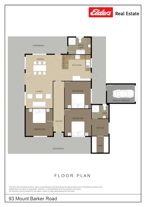 93 Mount Barker Road, Mount Barker, WA, 6324 - Floorplan 1