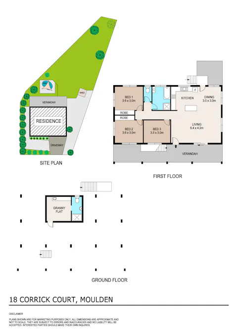 18 Corrick Court, Moulden, NT, 0830 - Floorplan 1