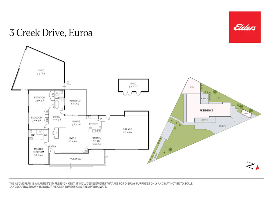 3 Creek Drive, Euroa, VIC, 3666 - Floorplan 1