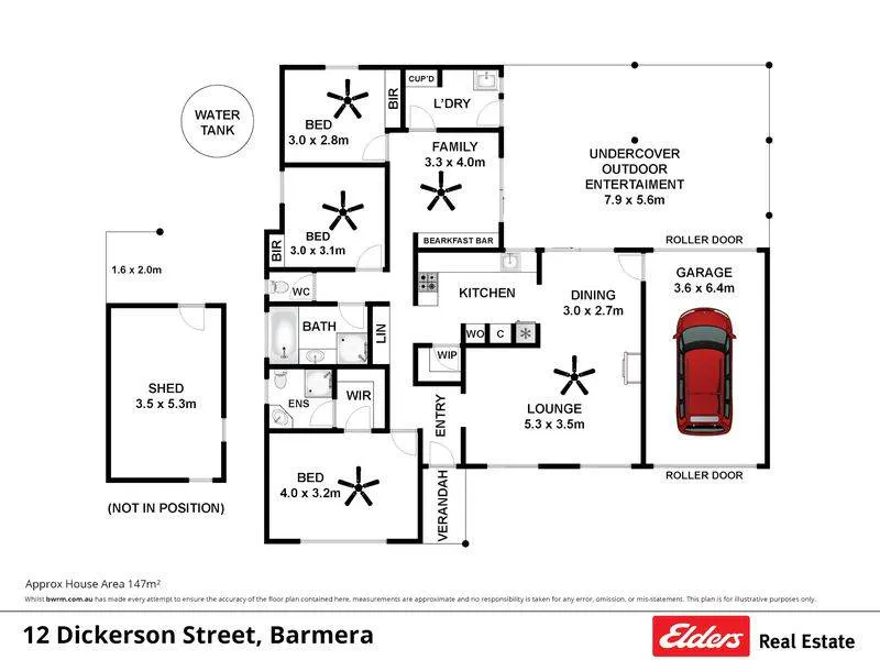 12 Dickerson Street, Barmera, SA, 5345 - Floorplan 1