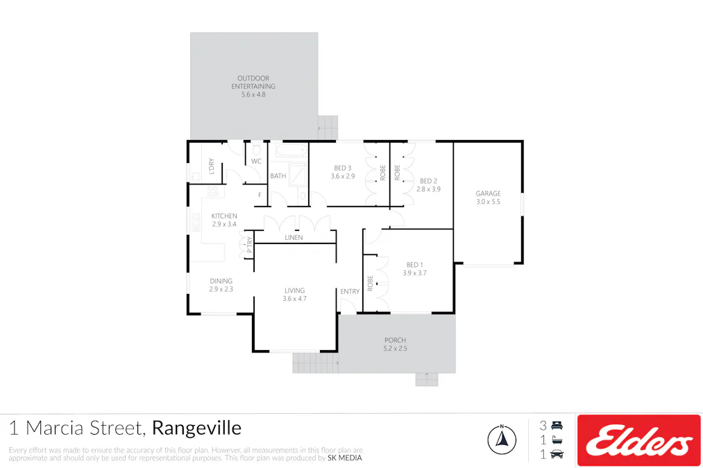 1 Marcia Street, Rangeville, QLD, 4350 - Floorplan 1