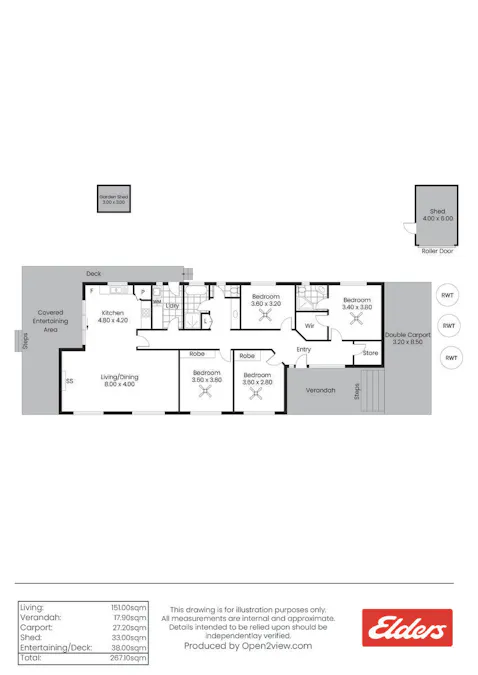 14 Mill Lane, Auburn, SA, 5451 - Floorplan 1
