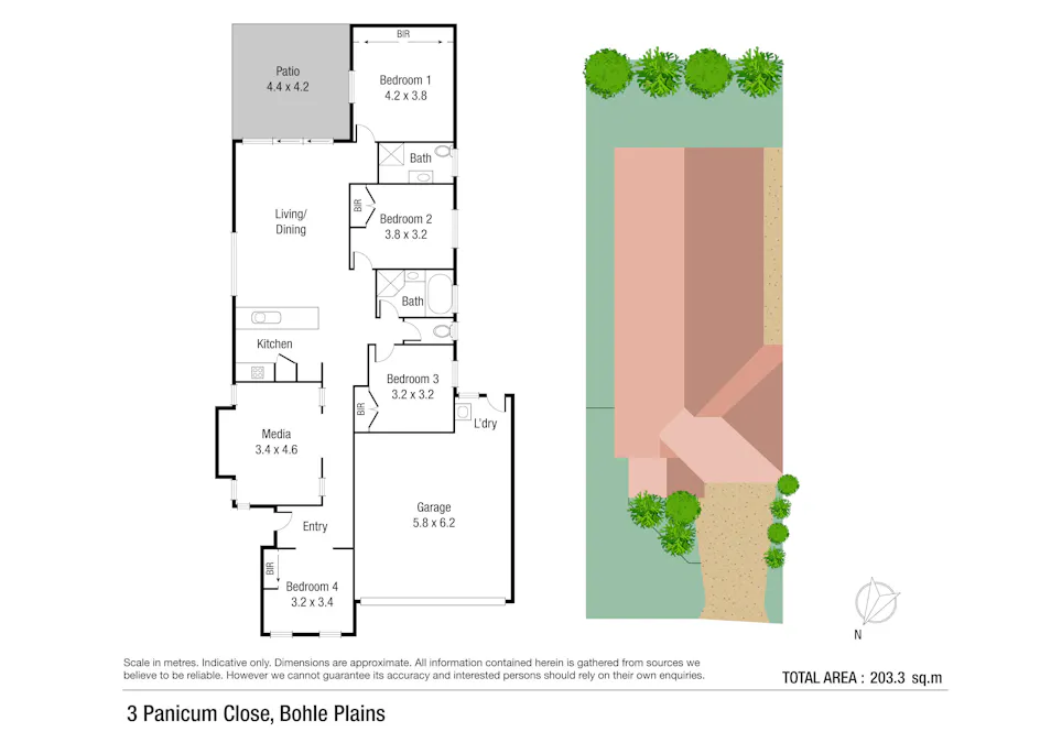 3 Panicum Close, Bohle Plains, QLD, 4817 - Floorplan 1