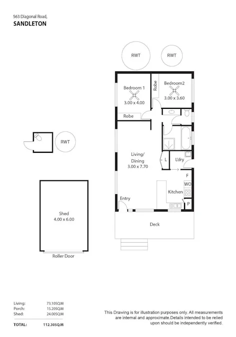 563 Diagonal Road, Sandleton, SA, 5356 - Floorplan 1