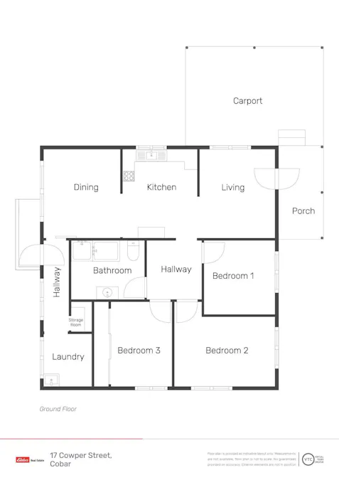 17 Cowper Street, Cobar, NSW, 2835 - Floorplan 1