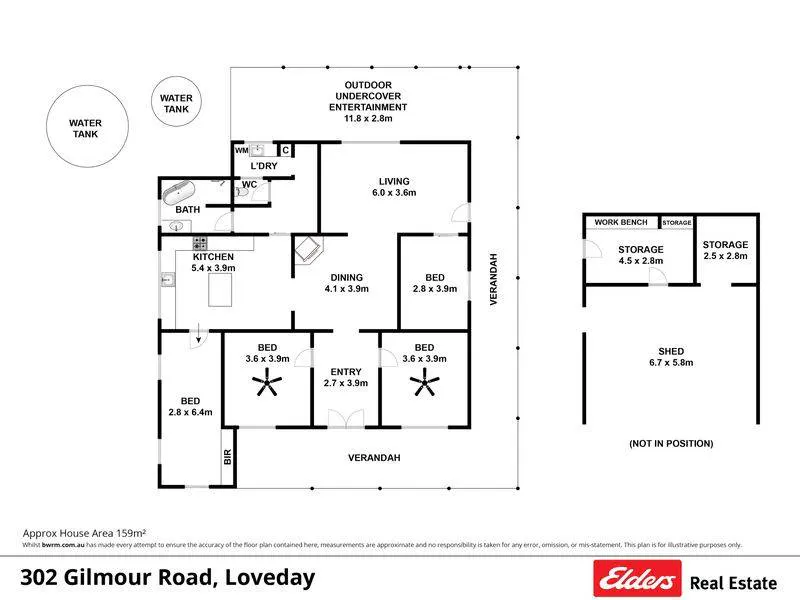302 Gilmour Road, Barmera, SA, 5345 - Floorplan 1