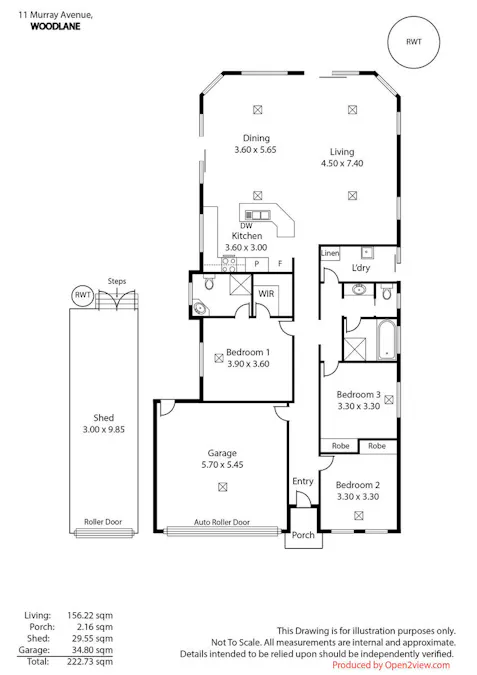 11 Murray Avenue, Woodlane, SA, 5254 - Floorplan 1
