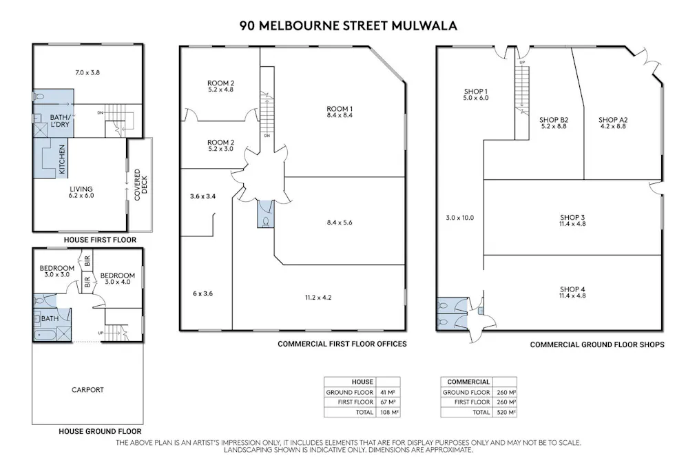 90  Melbourne Street, Mulwala, NSW, 2647 - Floorplan 1