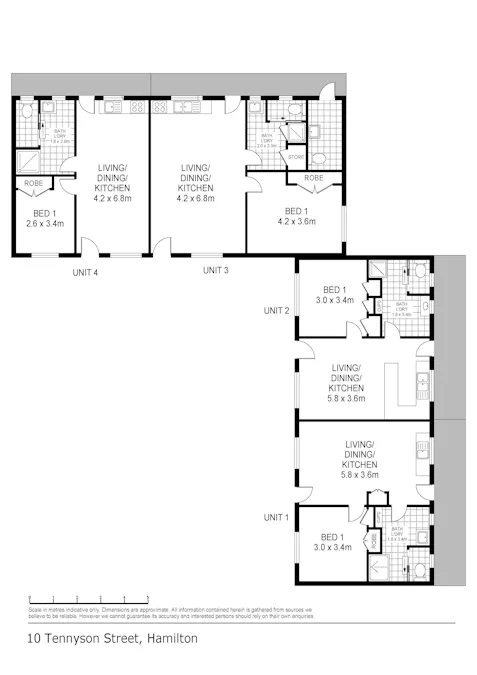 1-4/10 Tennyson Street, Hamilton, VIC, 3300 - Floorplan 1