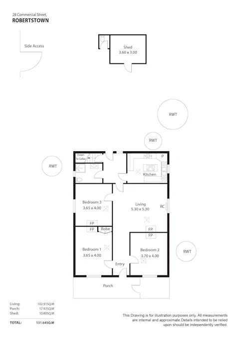 28 Commercial Street, Robertstown, SA, 5381 - Floorplan 1