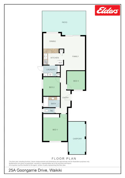 25A Goongarrie Drive, Waikiki, WA, 6169 - Floorplan 1