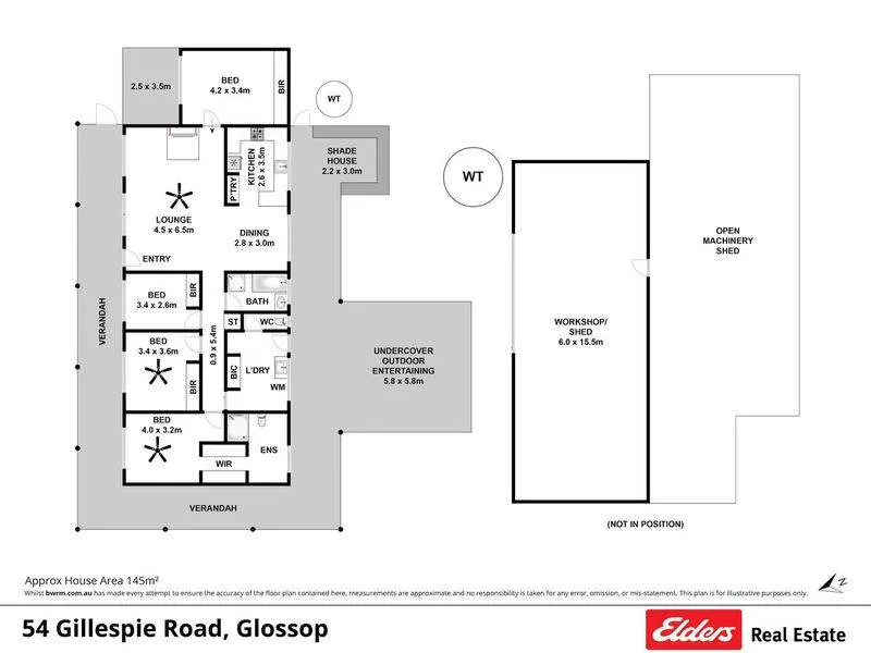 54 & 55 Gillespie Road, Glossop, SA, 5344 - Floorplan 1