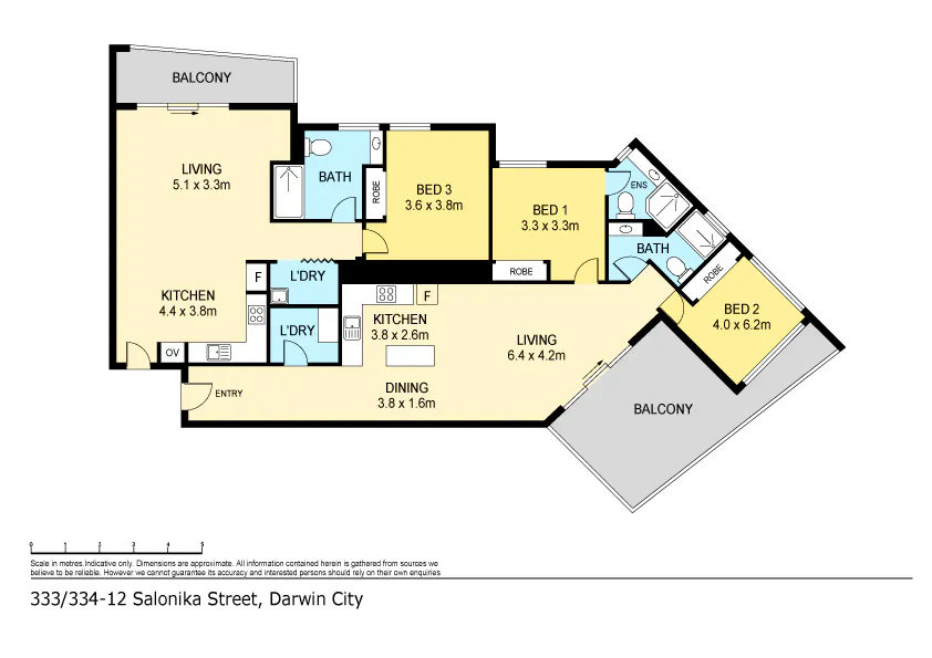 333/334/12 Salonika Street, Parap, NT, 0820 - Floorplan 1
