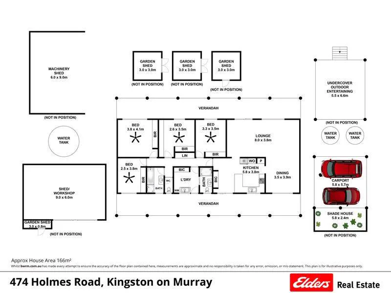 474 Holmes Road, Kingston On Murray, SA, 5331 - Floorplan 1