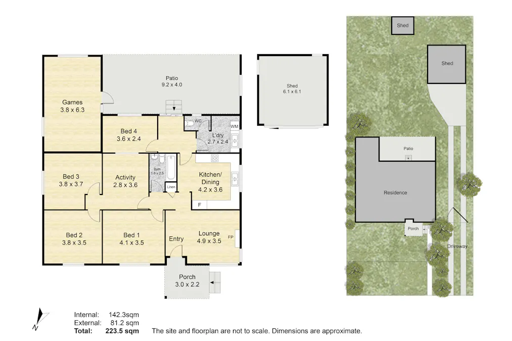 17 Yalbaroo Road, Northam, WA, 6401 - Floorplan 1