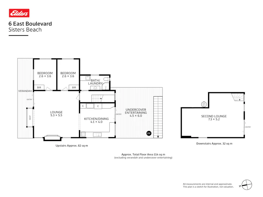 6 East Boulevard, Sisters Beach, TAS, 7321 - Floorplan 1