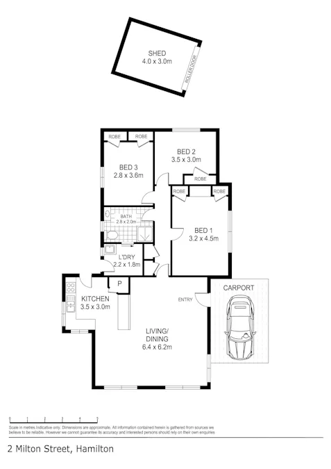 2 Milton Street, Hamilton, VIC, 3300 - Floorplan 1