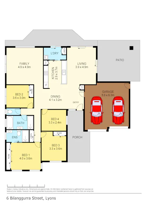 6 Bilanggurra Street, Lyons, NT, 0810 - Floorplan 1