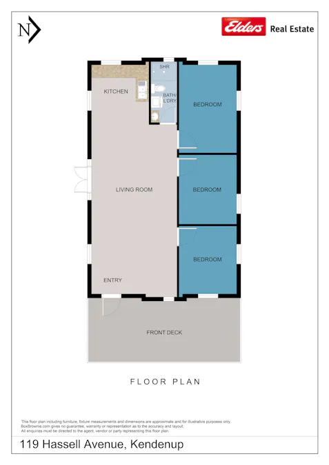 119 Hassell Avenue, Kendenup, WA, 6323 - Floorplan 1