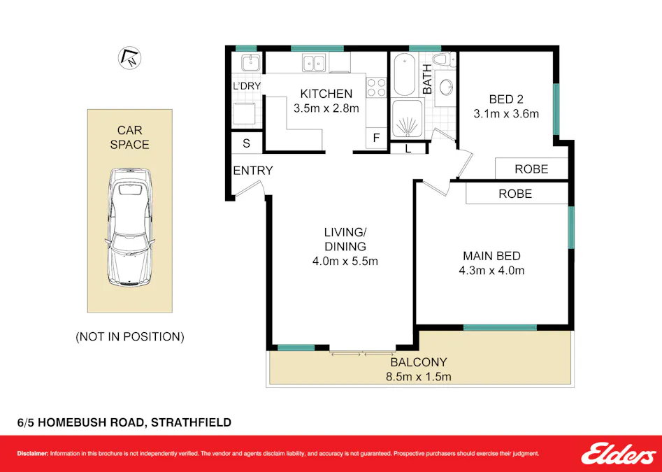 6/5 Homebush Road, Strathfield, NSW, 2135 - Floorplan 1
