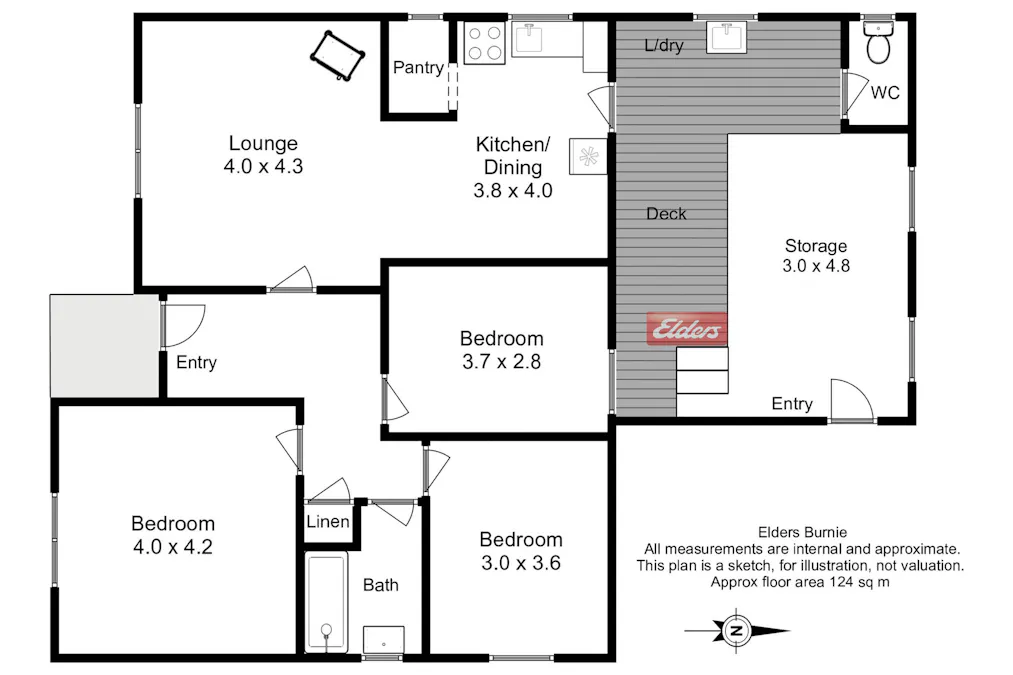 6 Somerset Street, Rosebery, TAS, 7470 - Floorplan 1