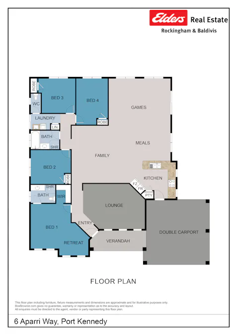 6 Aparri Way, Port Kennedy, WA, 6172 - Floorplan 1
