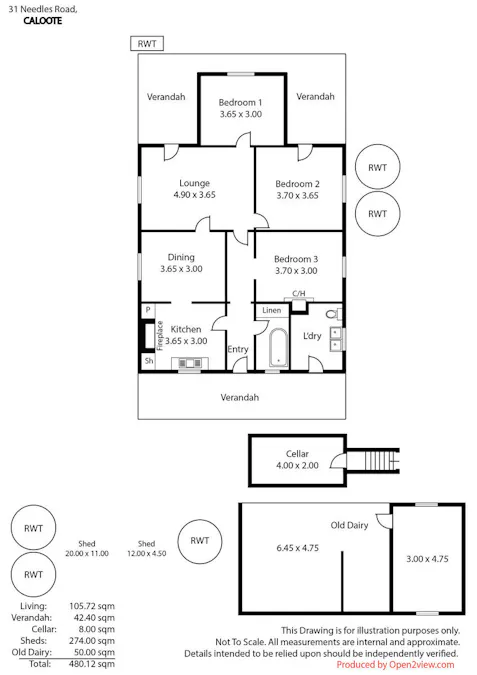 31 Needles Road, Caloote, SA, 5254 - Floorplan 1