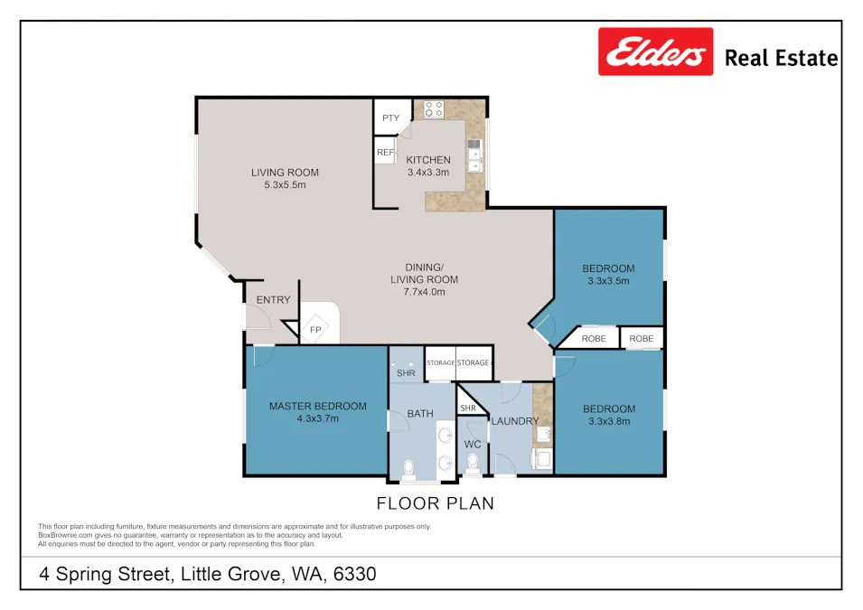 4 Spring Street, Little Grove, WA, 6330 - Floorplan 1