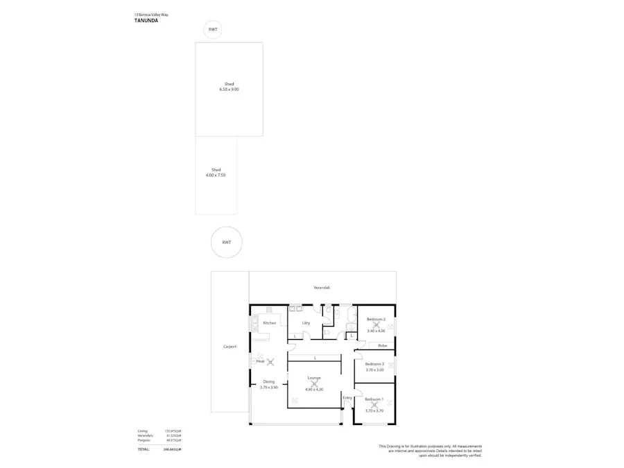13 Barossa Valley Way, Tanunda, SA, 5352 - Floorplan 1