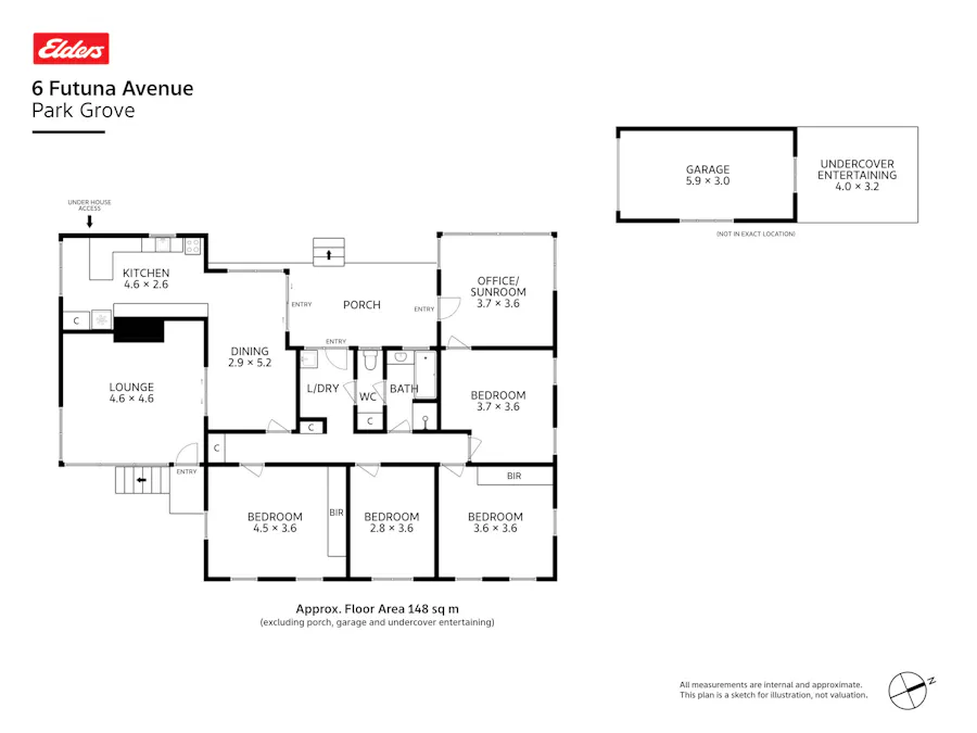 6 Futuna Avenue, Park Grove, TAS, 7320 - Floorplan 1