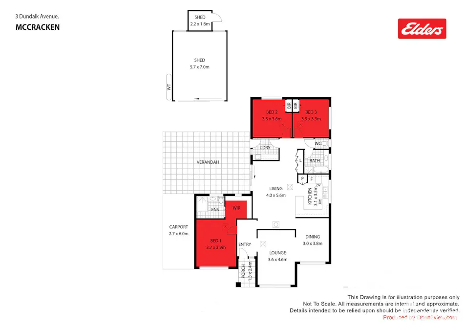 3 Dundalk Avenue, Mccracken, SA, 5211 - Floorplan 1