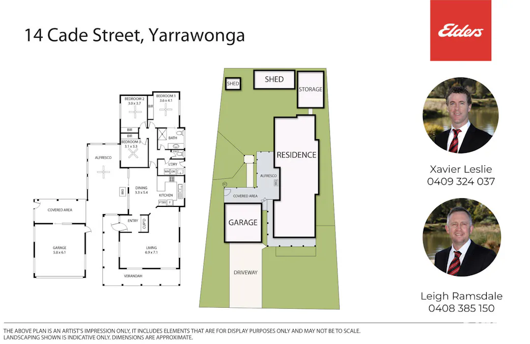 14 Cade Street, Yarrawonga, VIC, 3730 - Floorplan 1