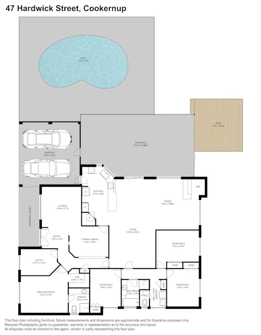 47 Hardwick Street, Cookernup, WA, 6219 - Floorplan 1