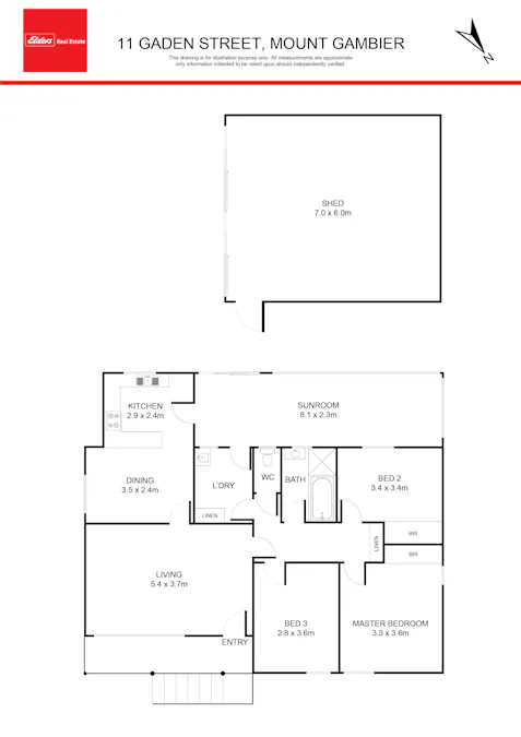 11 Gaden Street, Mount Gambier, SA, 5290 - Floorplan 1