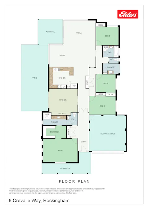 8 Crevalle Way, Rockingham, WA, 6168 - Floorplan 1