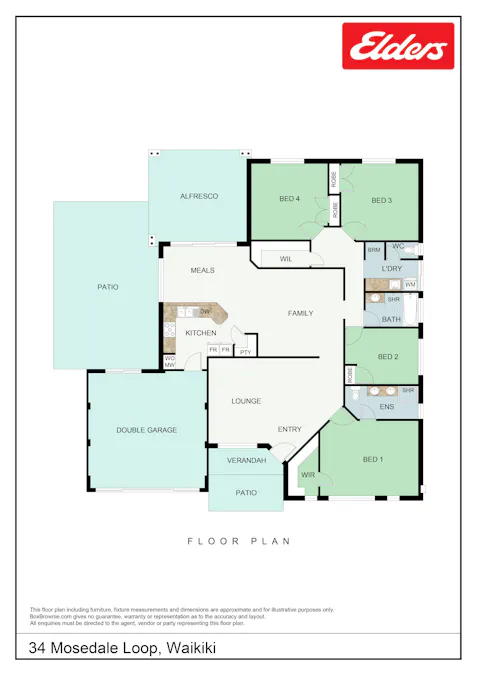 34 Mosedale Loop, Waikiki, WA, 6169 - Floorplan 1