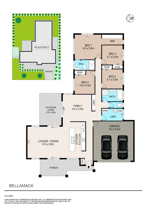 Bellamack, NT, 0832 - Floorplan 1