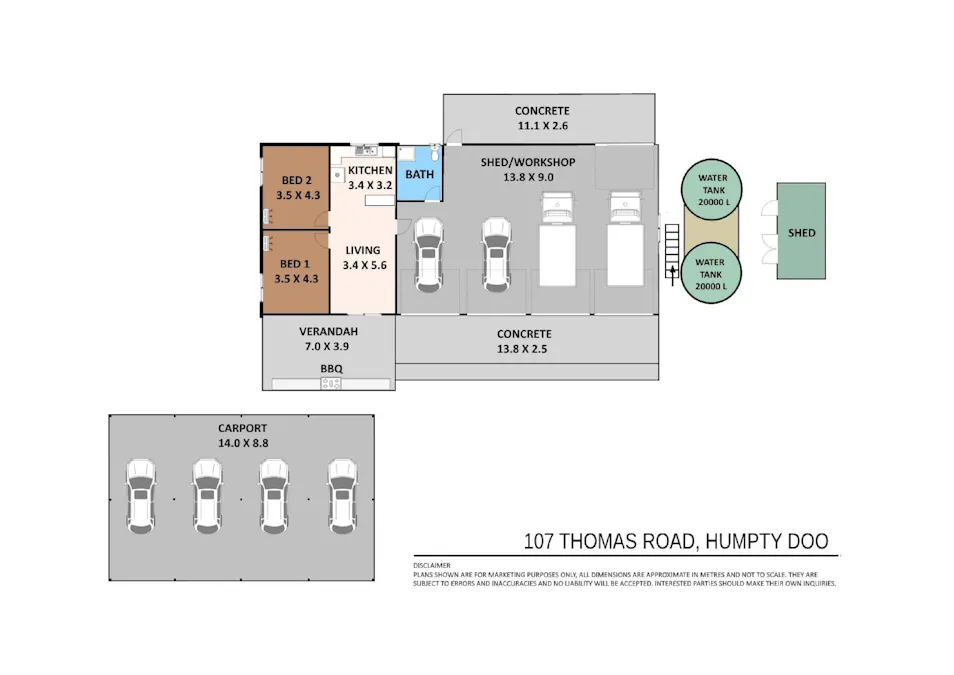 107 Thomas Road, Humpty Doo, NT, 0836 - Floorplan 1