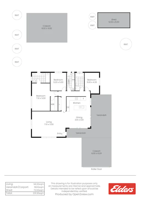 36 Hicks Road, Armagh, SA, 5453 - Floorplan 1