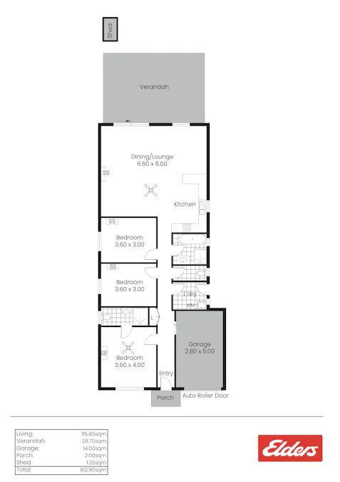 30 Stirling Drive, Whyalla Stuart, SA, 5608 - Floorplan 1