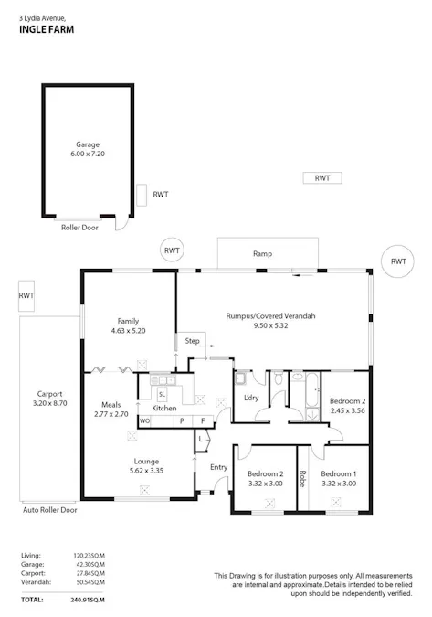 3 Lydia Avenue, Ingle Farm, SA, 5098 - Floorplan 1